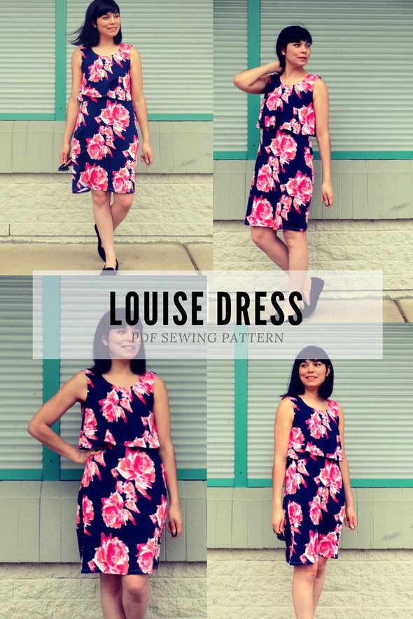 Louise Dress PDF sewing pattern & sewing tutorial for women - DGpatterns