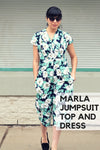 The Marla Jumpsuit, Top and Dress PDF sewing pattern - DGpatterns