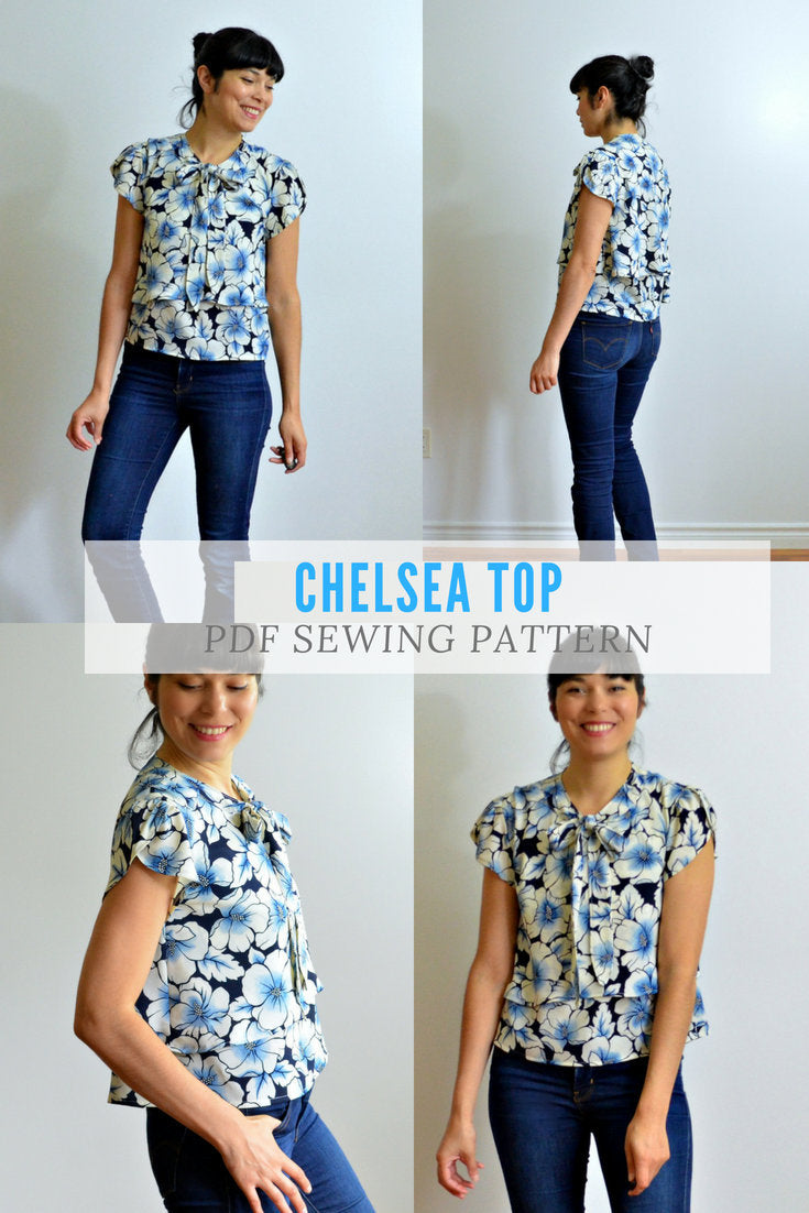 The Chelsea Top PDF sewing pattern and sewing tutorial – DGpatterns