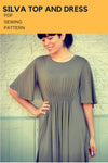 The Silva Top and Dress PDF sewing pattern and tutorial for women.  Knit dress and top pattern available in sizes 4 to 22. - DGpatterns