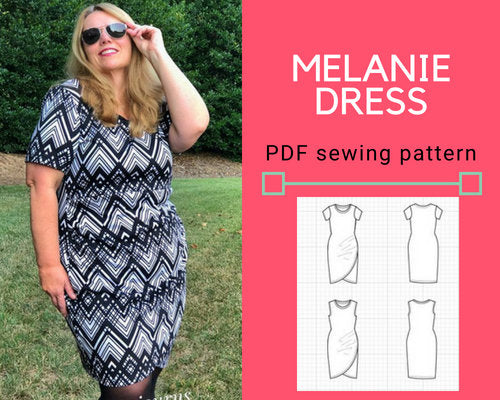 Melanie Dress PDF sewing pattern and sewing tutorial - DGpatterns