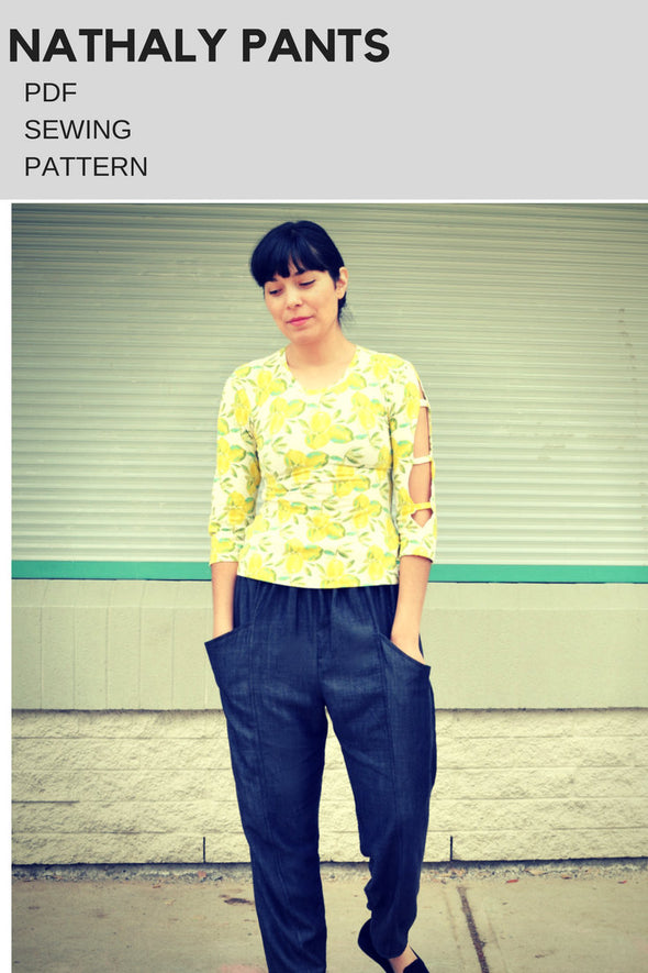 The Nathaly Pants PDF sewing patterns and sewing tutorial - DGpatterns
