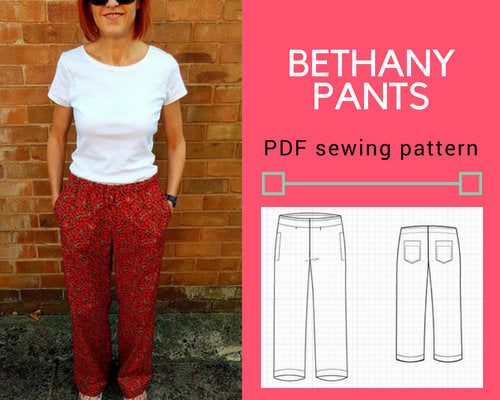 Beth Stretch Woven Pant Sizes 10, 12, 14 PDF Sewing Pattern by Style Arc  Print at Home Digital Pattern -  Australia