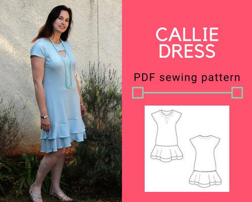 Callie Dress PDF sewing pattern and sewing tutorial - DGpatterns