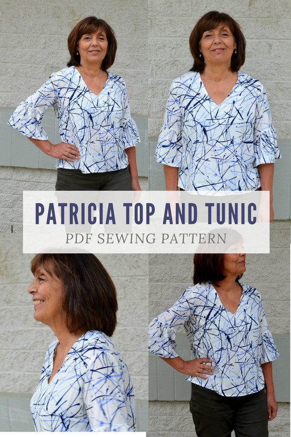 Patricia Top and Tunic PDF sewing pattern - DGpatterns