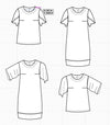 Gabby Top and Dress PDF sewing pattern and tutorial - DGpatterns