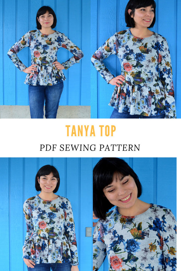 The Tanya Top PDF sewing pattern - DGpatterns