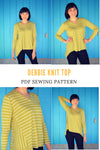 Debbie Knit Top PDF sewing pattern - DGpatterns