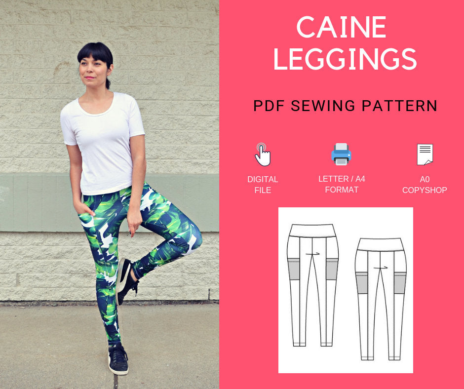 Caine Leggings PDF sewing pattern – DGpatterns