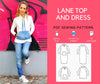 Lane Hoodie and Dress PDF sewing pattern and sewing tutorial - DGpatterns