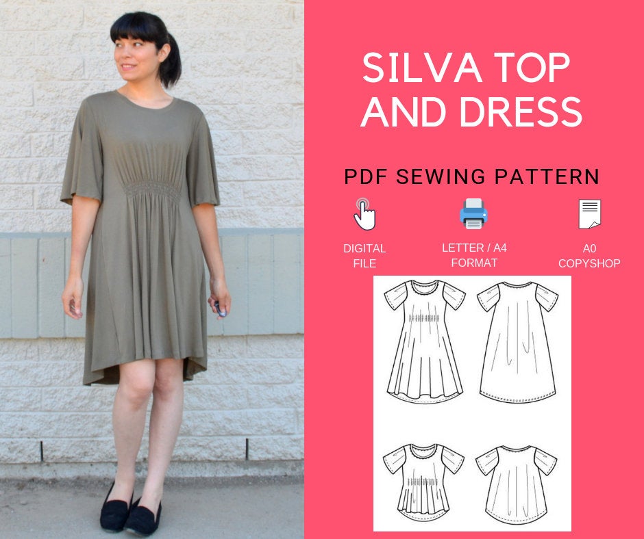 Sewing pattern Yoke dress | Katia.com