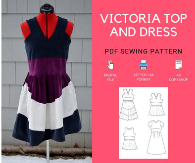 the Victoria Top and Dress Pattern and Tutorial - DGpatterns