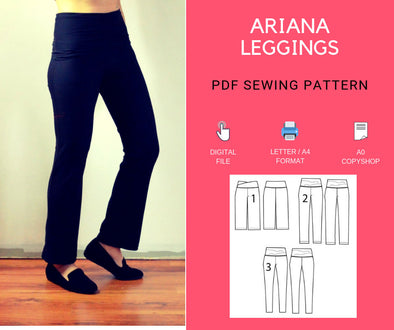 Ariana Leggings PDF sewing pattern - DGpatterns