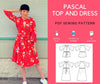 Pascal Top and Dress PDF sewing pattern - DGpatterns