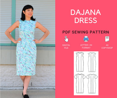Dajana Dress PDF sewing pattern - DGpatterns