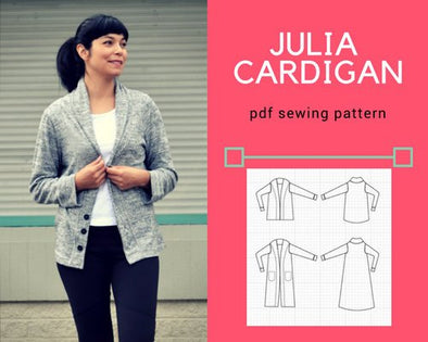 Julia Cardigan PDF sewing pattern - DGpatterns