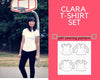 Clara T-shirt Set PDF sewing pattern - DGpatterns