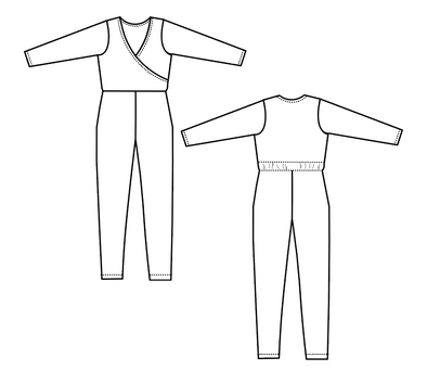 Jennifer Jumpsuit For WOMEN PDF sewing pattern and sewing tutorial ...