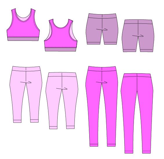 Eugenia Sportswear PDF sewing pattern - DGpatterns