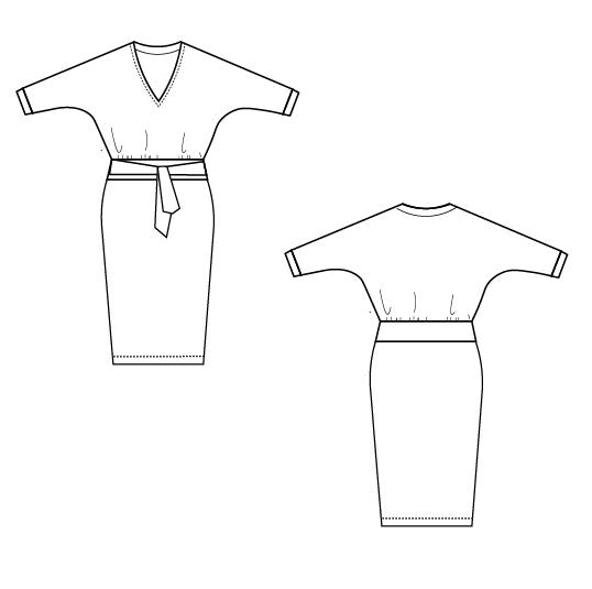 Vanessa Dolman Sweater Dress PDF sewing pattern